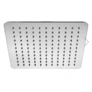 Aqua Brushed Nickel Square Super-slim Shower Head 250